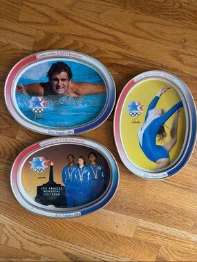 McDonald's Collectible 1984 Los Angeles Olympic Oval Tin Trays